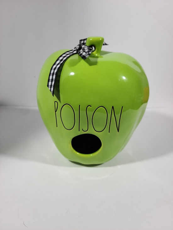 Rae Dunn Other - Rae Dunn Green Poison Apple Birdhouse Halloween Online Exclusive